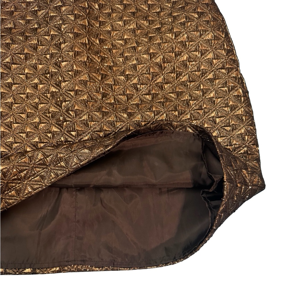 Romeo & Juliet Couture Metallic Brocade Mini Skirt Women’s Size M - Picture 4 of 7
